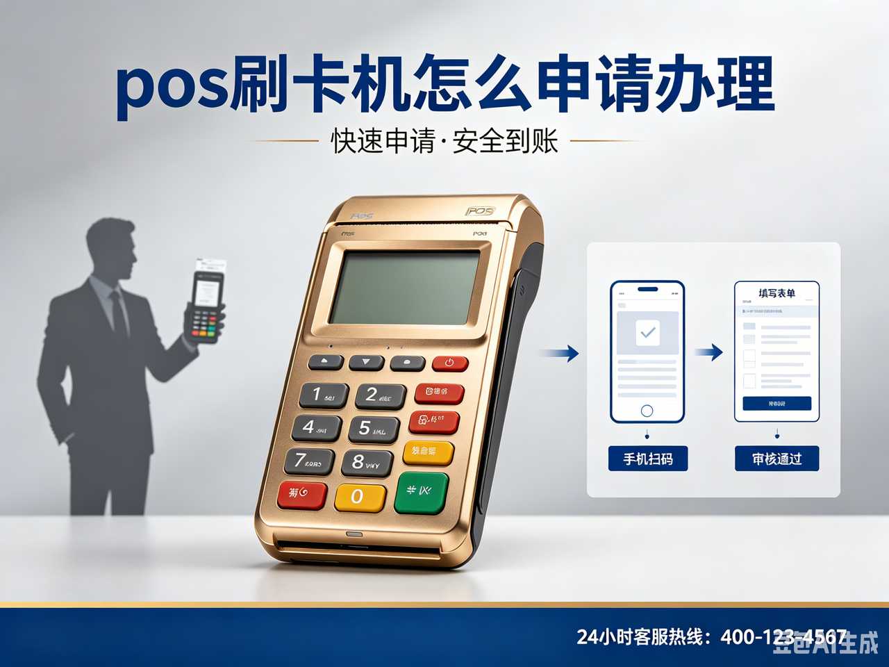 个人刷卡 pos 刷卡机怎么申请？央行支付牌照在线办理，稳定不涨价深度评测